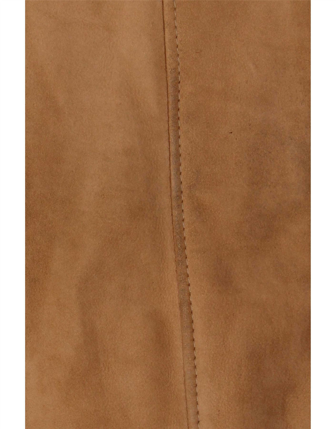 Vintage mujer con capucha chaqueta de piel de oveja Reino Unido 12 Beige medio