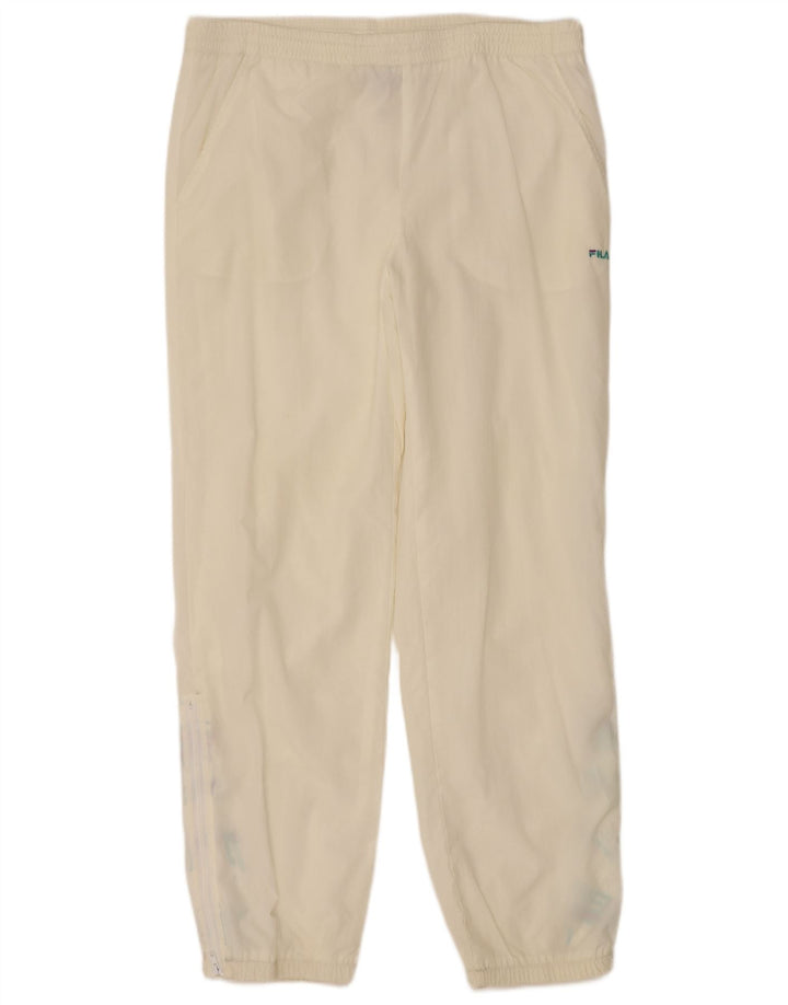 FILA Pantalón de chándal para hombre Joggers IT 48 Medium Off White Poliamida