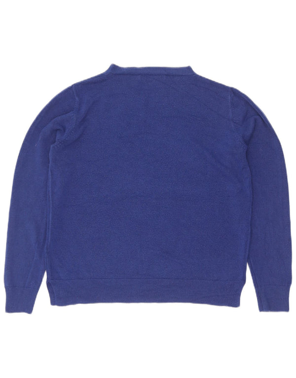 Marks & Spencer Jersey de Cuello Redondo para Mujer UK 40 Acrílico Azul Medio