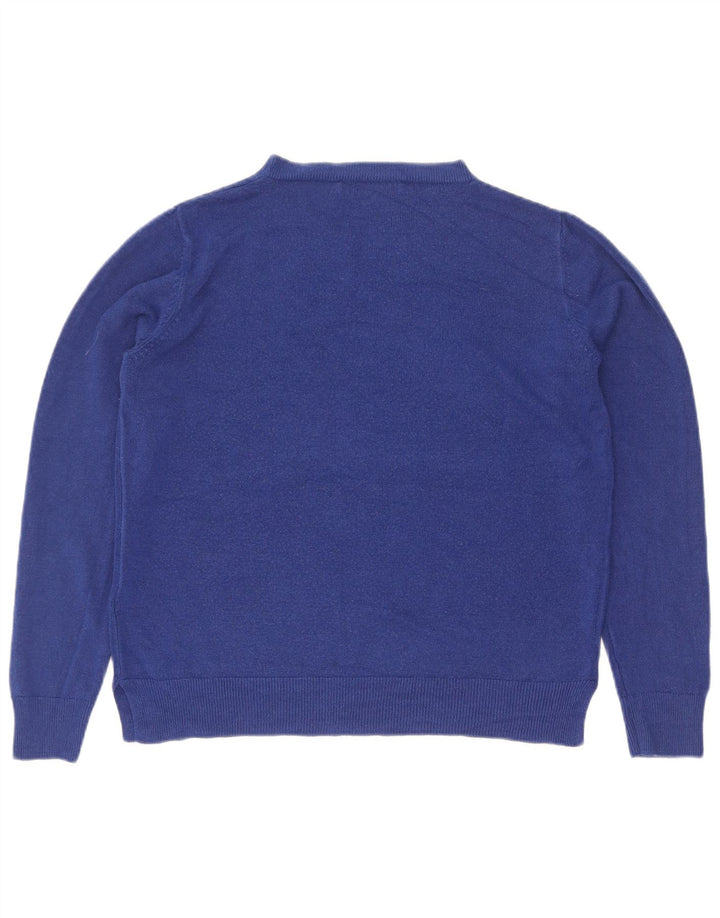 Marks & Spencer Jersey de Cuello Redondo para Mujer UK 40 Acrílico Azul Medio