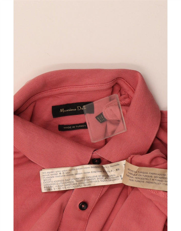 Polo Massimo Dutti Hombre XL Algodón Rosa