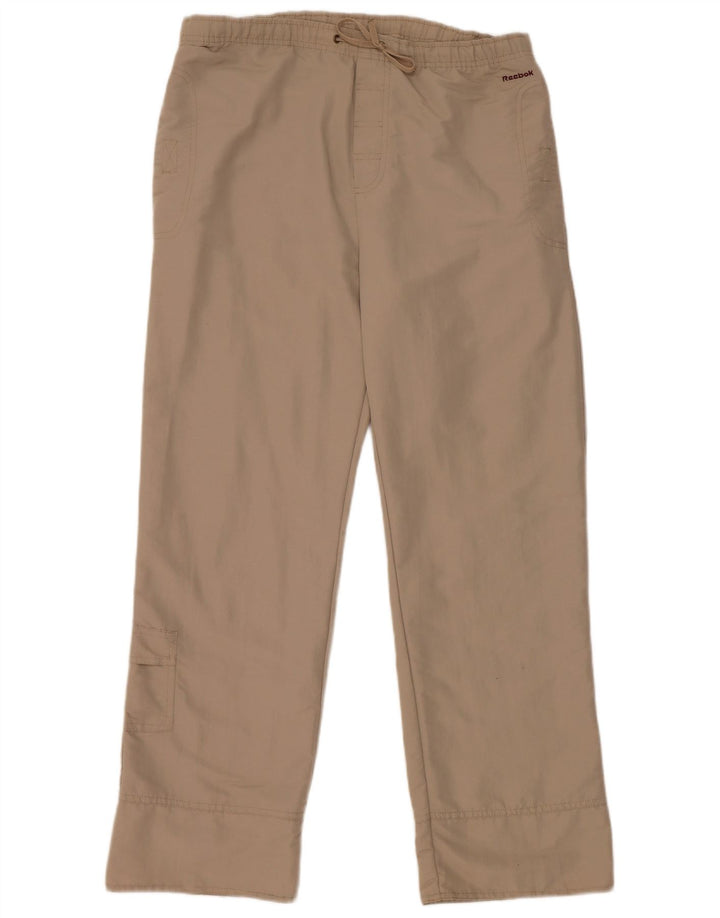 Reebok Pantalones de chándal cargo para mujer UK 42 Medium Beige Nylon