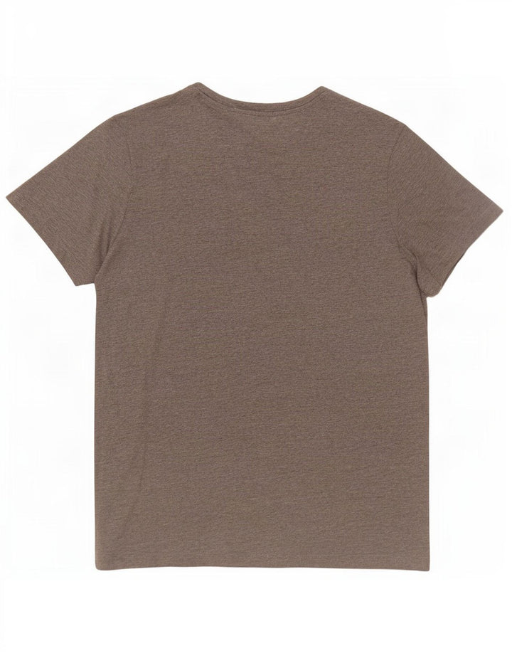 Calvin Klein Jeans Hombre Camiseta Gráfica Top Gris Medio