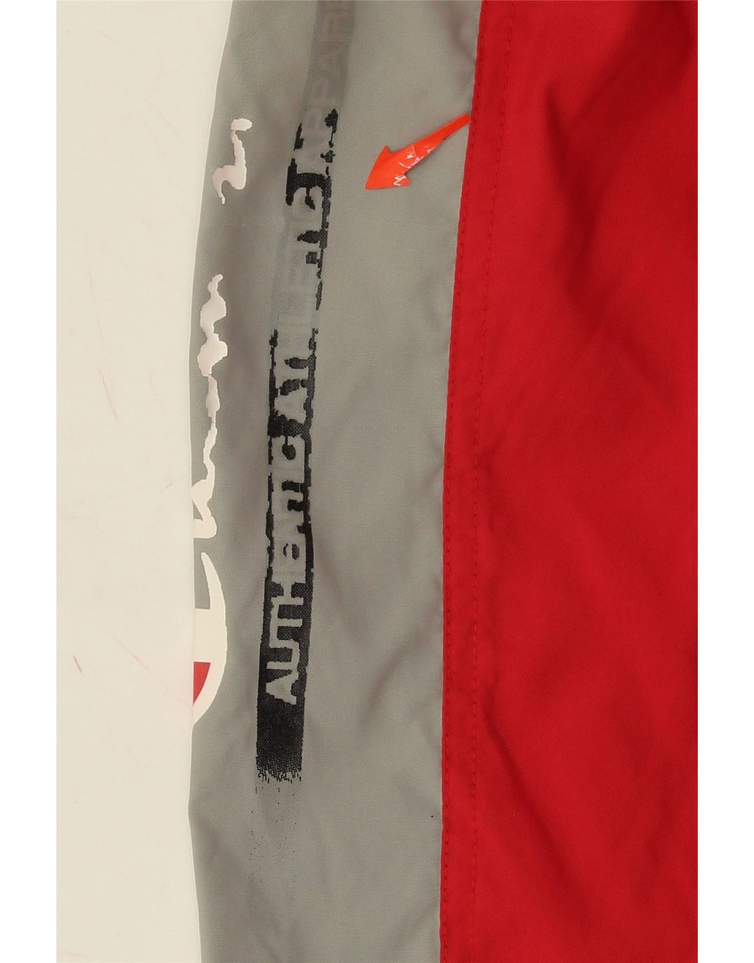 CHAMPION Mens Graphic Chino Shorts Medium  Red Colourblock