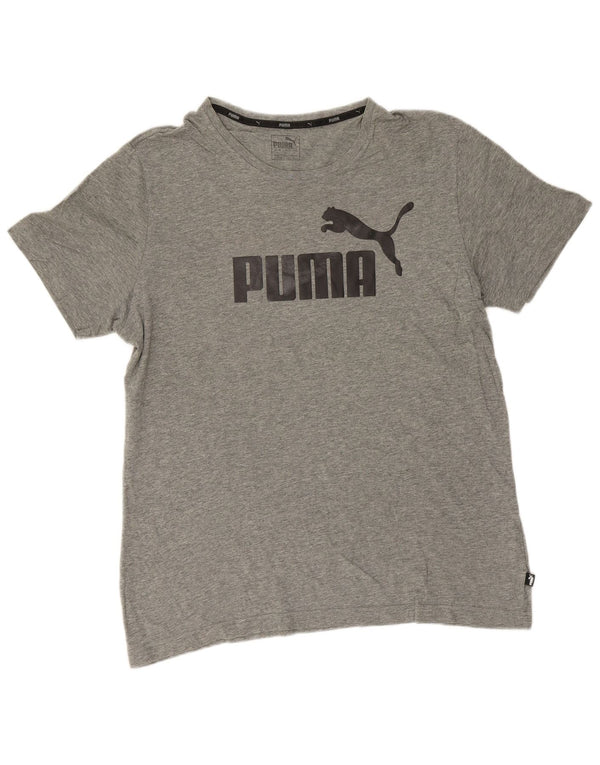 Puma - Camiseta gráfica para hombre, talla grande, color gris