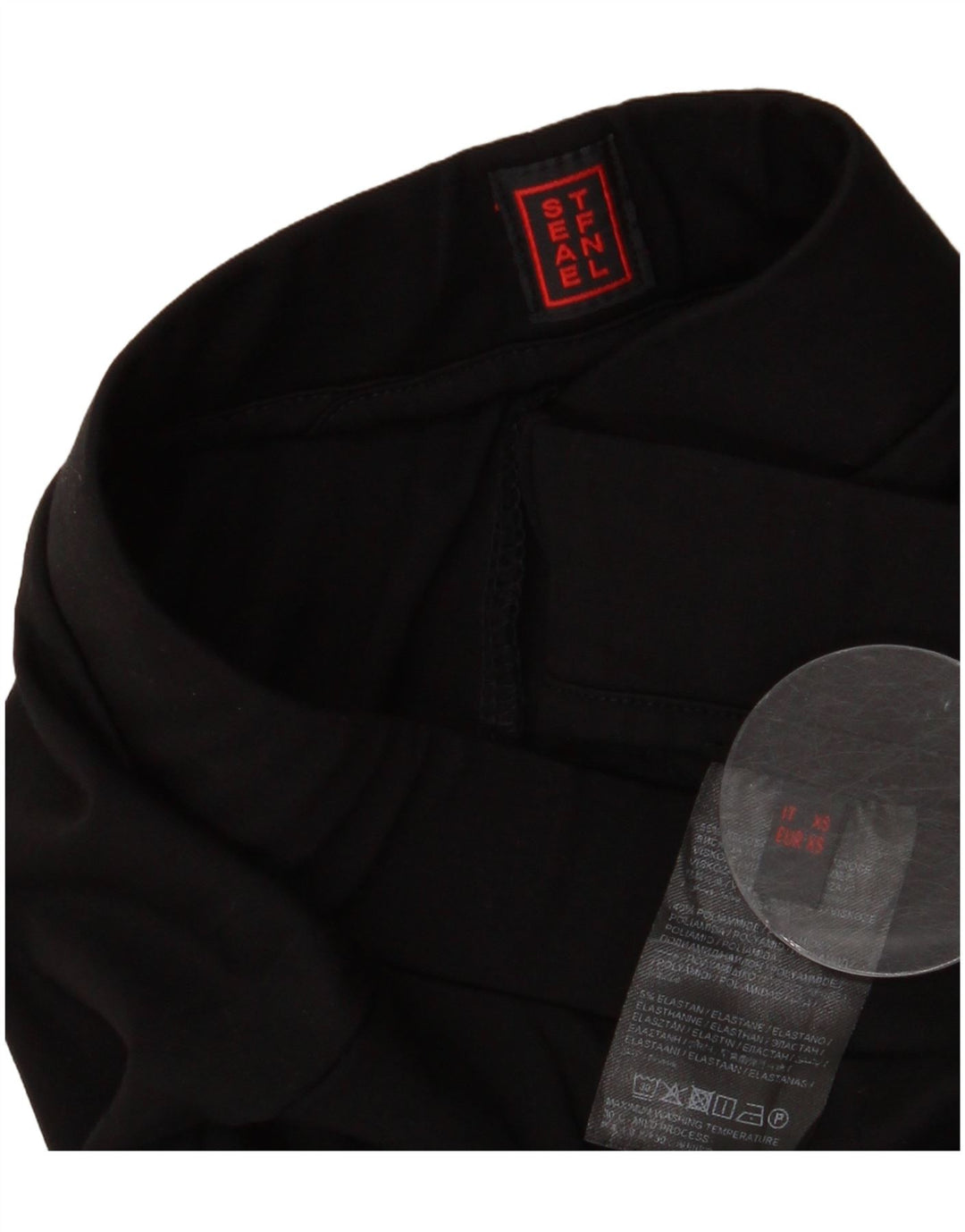 Pantalón Cullotes Mujer Stefanel XS W24 L27 Negro Viscosa