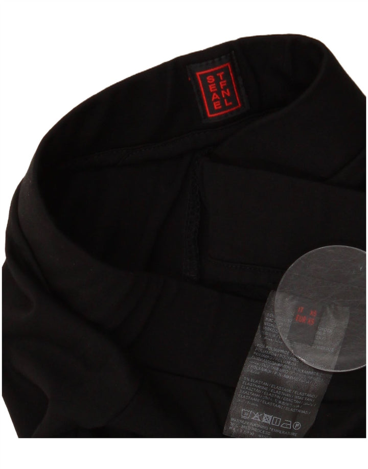 Pantalón Cullotes Mujer Stefanel XS W24 L27 Negro Viscosa