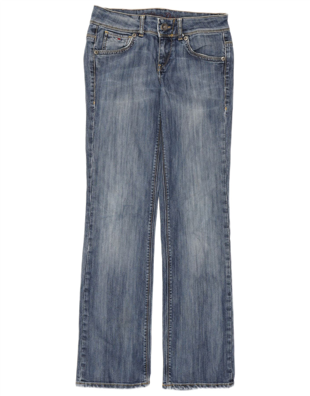 Tommy Hilfiger Vaqueros rectos de cintura baja Ruby para mujer W29 L32 Algodón azul