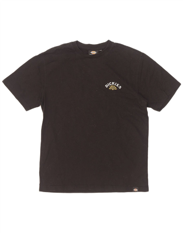 Dickies - Camiseta gráfica para hombre, talla pequeña, algodón negro