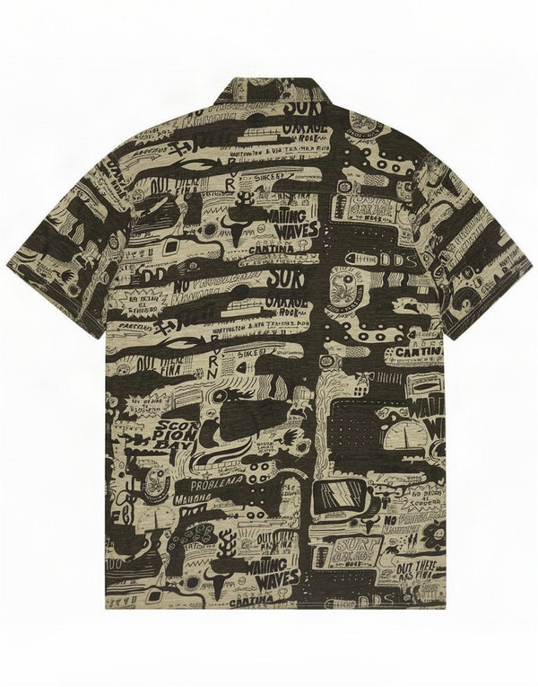 Scorpion Bay Camisa gráfica de manga corta para hombre XL Algodón verde