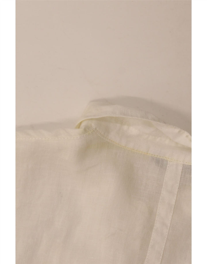Autograph Camisa para mujer UK 40 XL Lino blanco