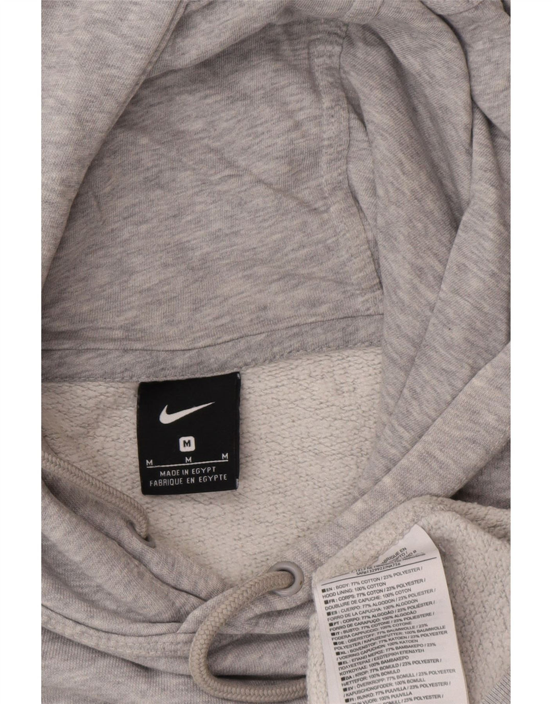 Sudadera con capucha Nike para hombre - Jersey de algodón moteado en gris medio