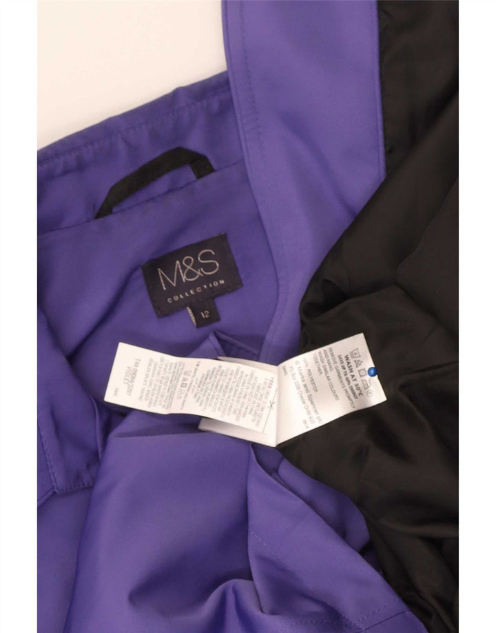 Marks & Spencer Gabardina para mujer UK 40 Poliéster morado medio