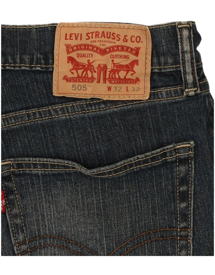 Levi's Vaqueros rectos 505 para hombre W32 L32 Algodón azul