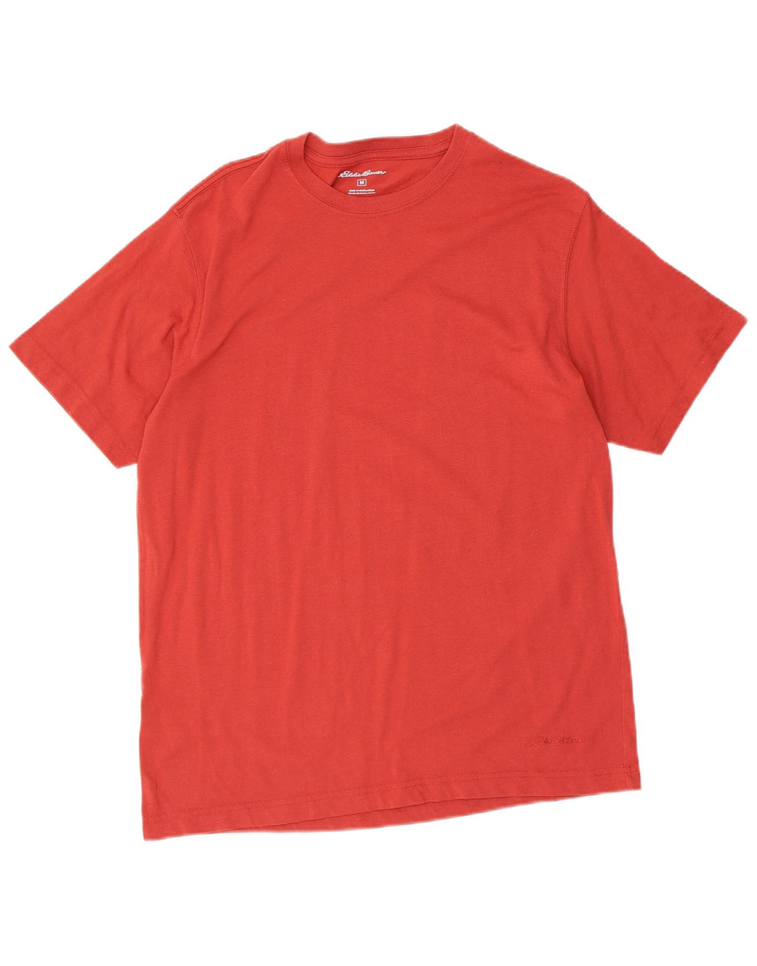EDDIE BAUER Camiseta Hombre Top Medium Rojo Algodón