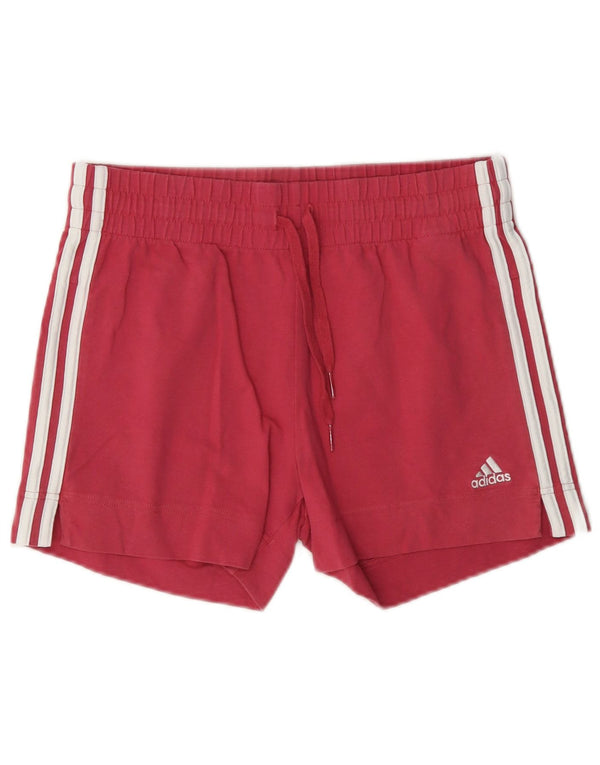Adidas - Pantalones cortos deportivos para mujer, talla 8/10, algodón rojo pequeño
