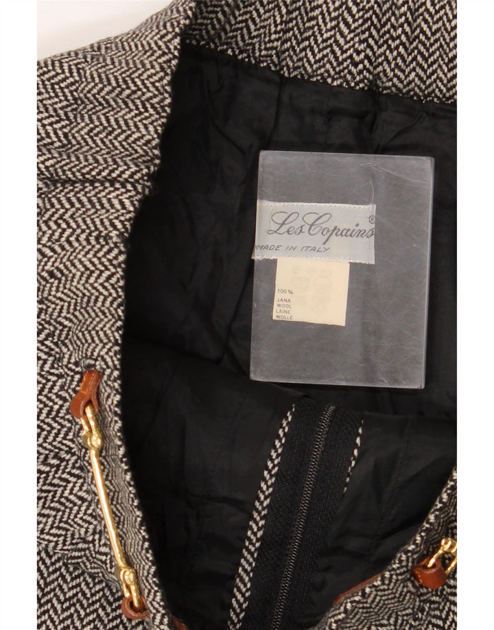 Falda Mujer Les Copains Recta W26 Small Gris Espiga Lana