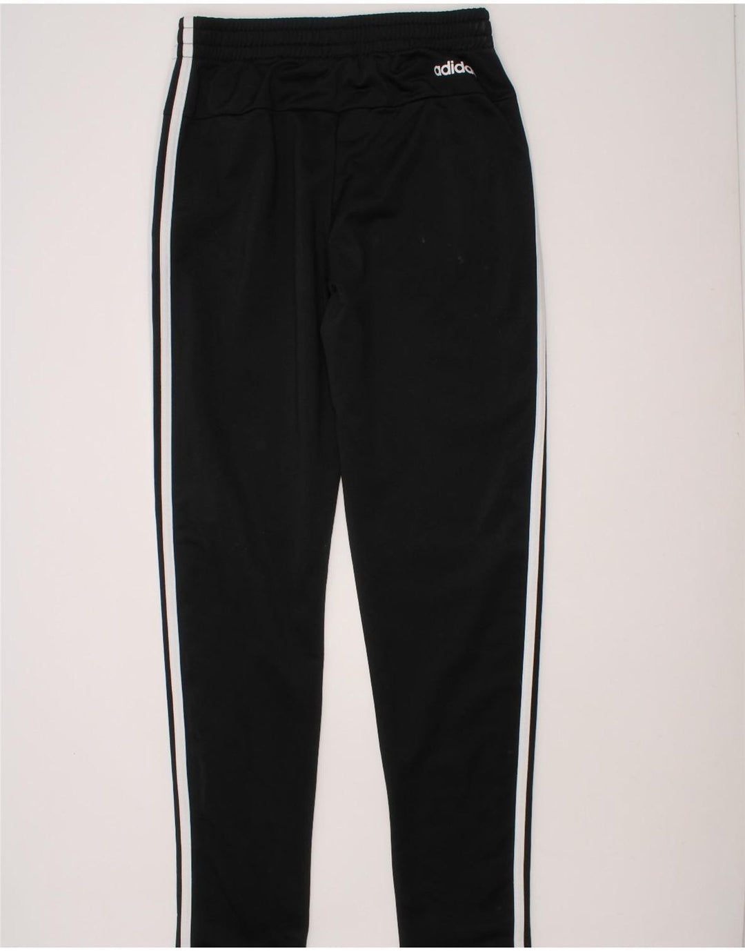 ADIDAS Girls Tracksuit Trousers 13-14 Years Black Polyester Vintage Adidas and Second-Hand Adidas from Messina Hembry 