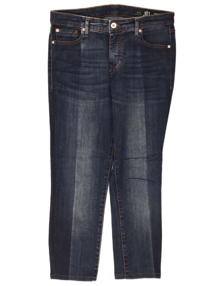 ARMANI EXCHANGE Vaqueros súper ajustados J01 para mujer W29 L23 Azul marino