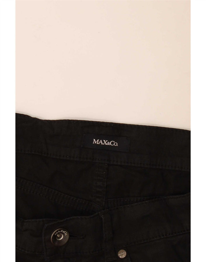 Max & Co. Pantalones casuales rectos para mujer W32 L27 Negro