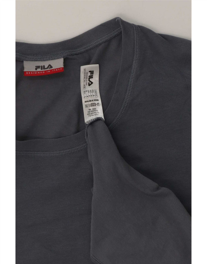 Fila - Camiseta para hombre, talla grande, algodón azul