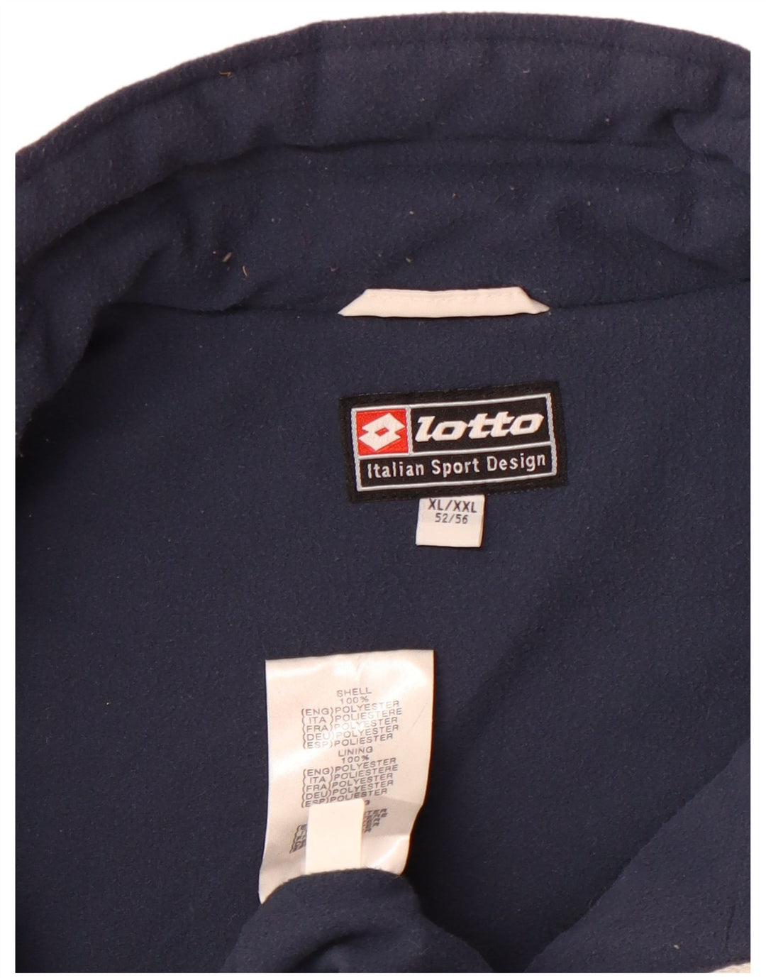 Lotto Chaleco acolchado para hombre IT 52 XL Poliéster blanco roto
