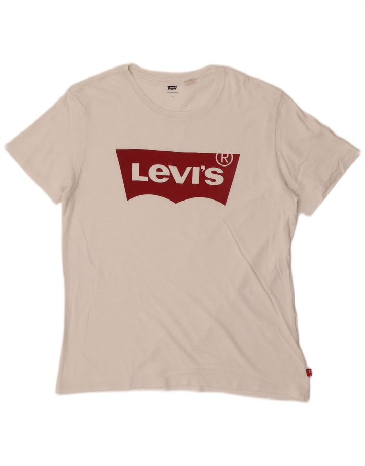 Levi's - Camiseta gráfica para hombre, talla grande, color blanco