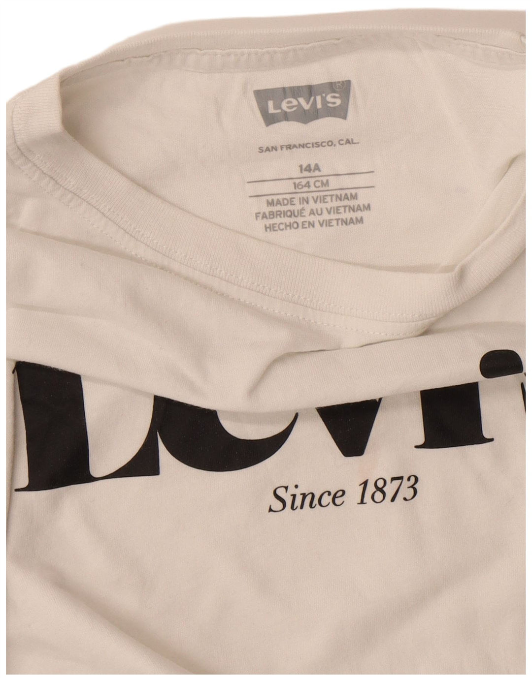 Levi's Camiseta gráfica para niño 13-14 años Blanco