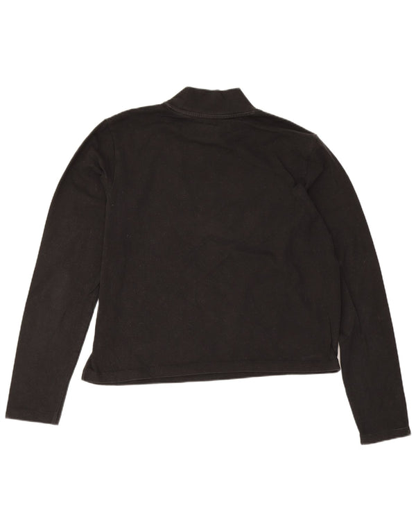 Puma Mujer Crop Graphic Top Manga Larga UK 12 Medium Negro