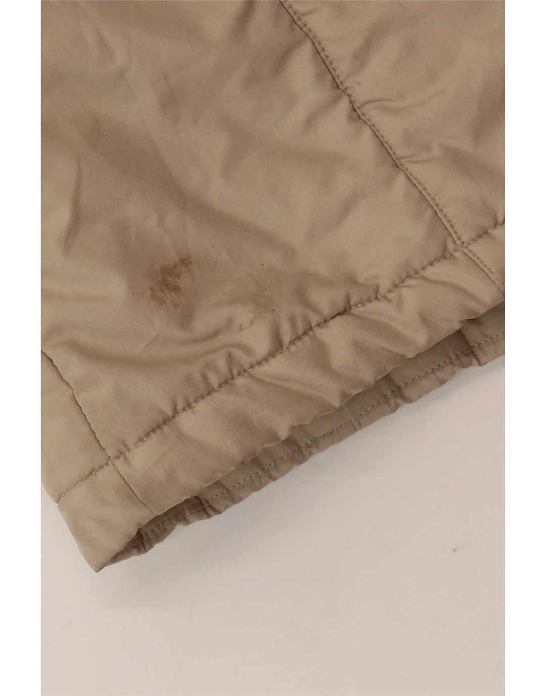 Jack Wolfskin Abrigo acolchado con capucha para mujer UK 12/14 Poliéster beige medio
