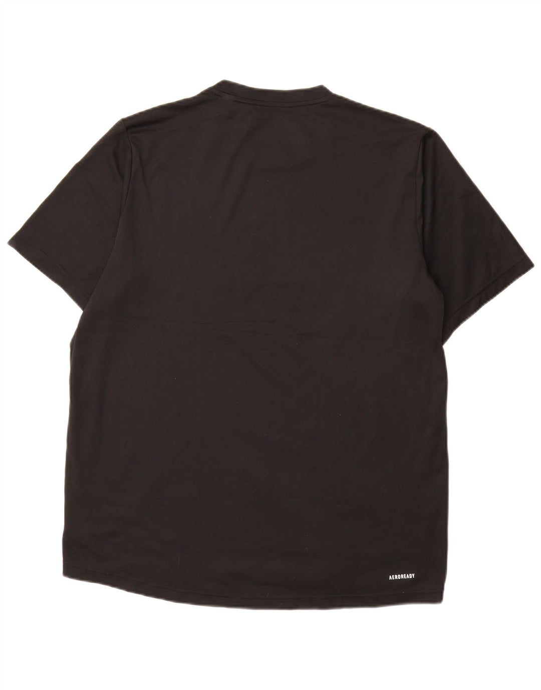 Adidas - Camiseta gráfica Aeroready para hombre, talla grande, poliéster negro