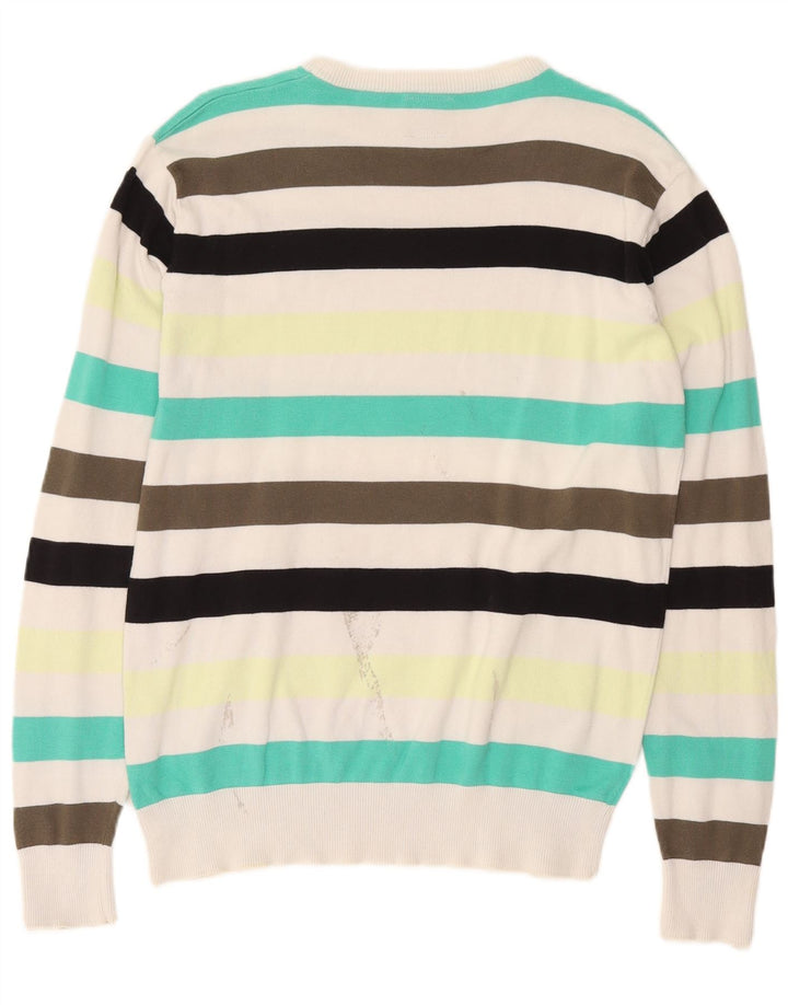 Jack & Jones Jersey con Cuello Redondo para Hombre, Jersey Grande, Rayas Multicolores