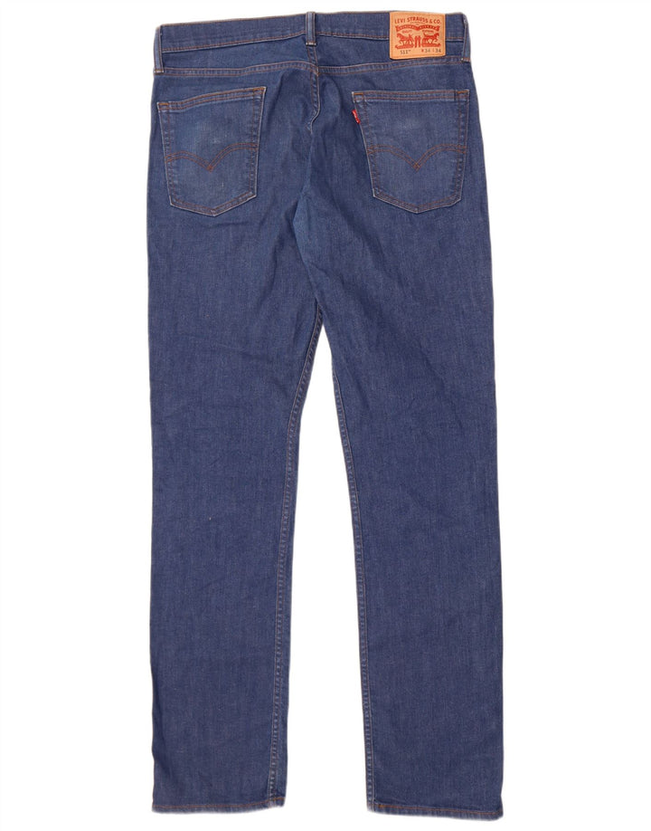 Levi's Hombre 511 Slim Jeans 34 L34 Algodón Azul