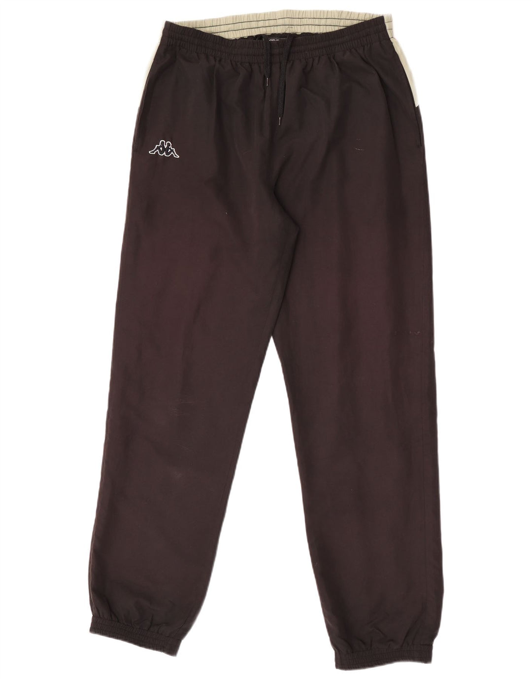 Kappa Hombre Pantalones De Chándal Joggers Large Negro Colorblock Poliéster