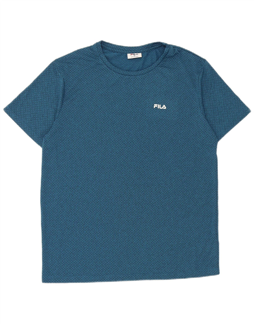 Camiseta Fila Hombre Top Medium Blue Spotted Poliéster