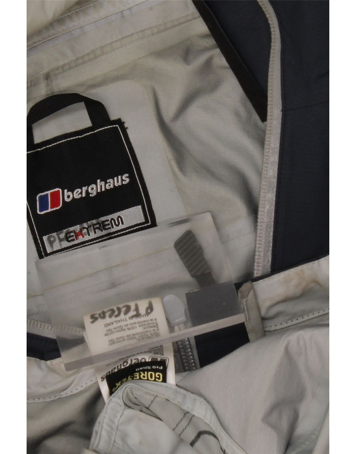 BERGHAUS Chaqueta impermeable con capucha para hombre UK 38 Medium Azul marino Nylon