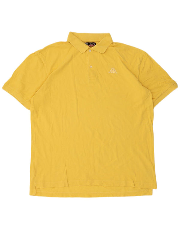 Kappa Polo Hombre 2XL Algodón Amarillo