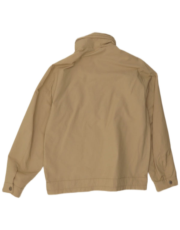 Wampum Chaqueta Bomber con Capucha para Hombre UK 40 Large Beige Cotton