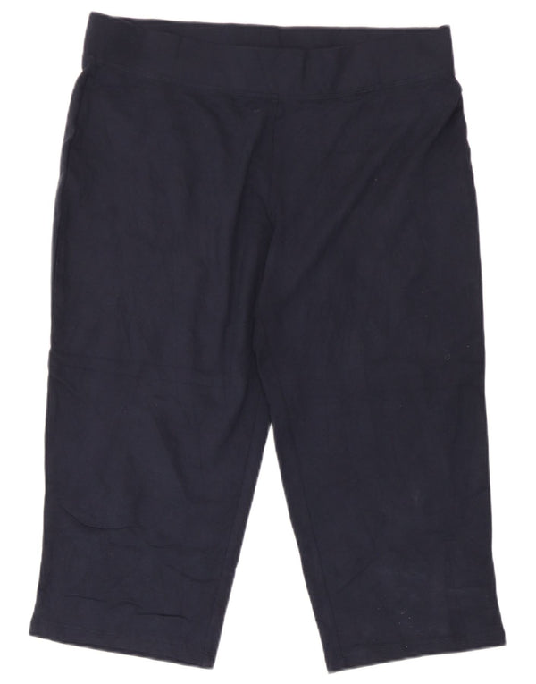 Marks & Spencer Pantalones de Chándal Capri para Mujer UK 42 Medium Azul Marino