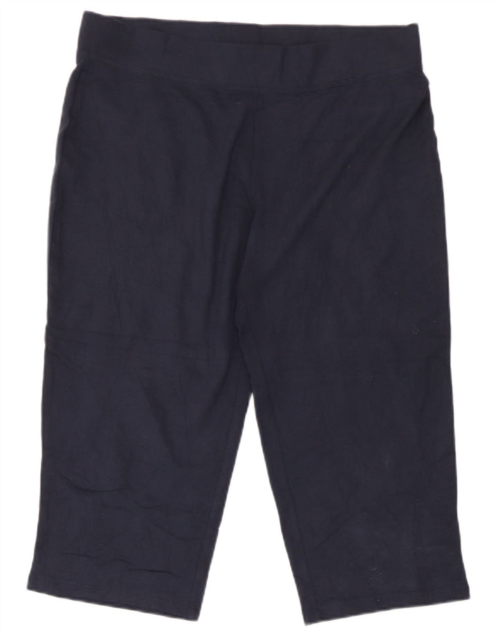 Marks & Spencer Pantalones de Chándal Capri para Mujer UK 42 Medium Azul Marino