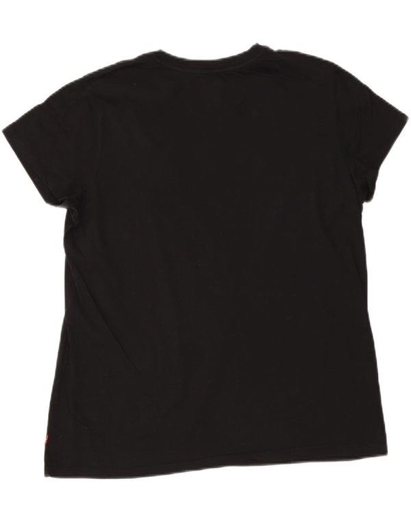 LEVI'S Camiseta gráfica para mujer UK 40 XL Negro