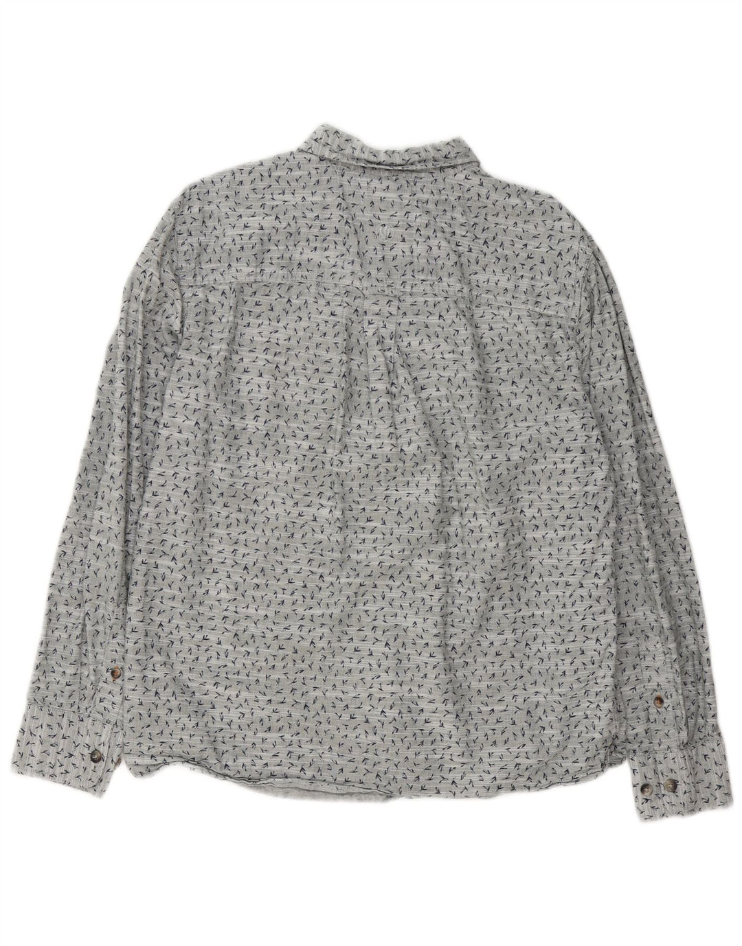 Camisa de corte estándar de hombre de Fat Face de algodón moteado en gris medio