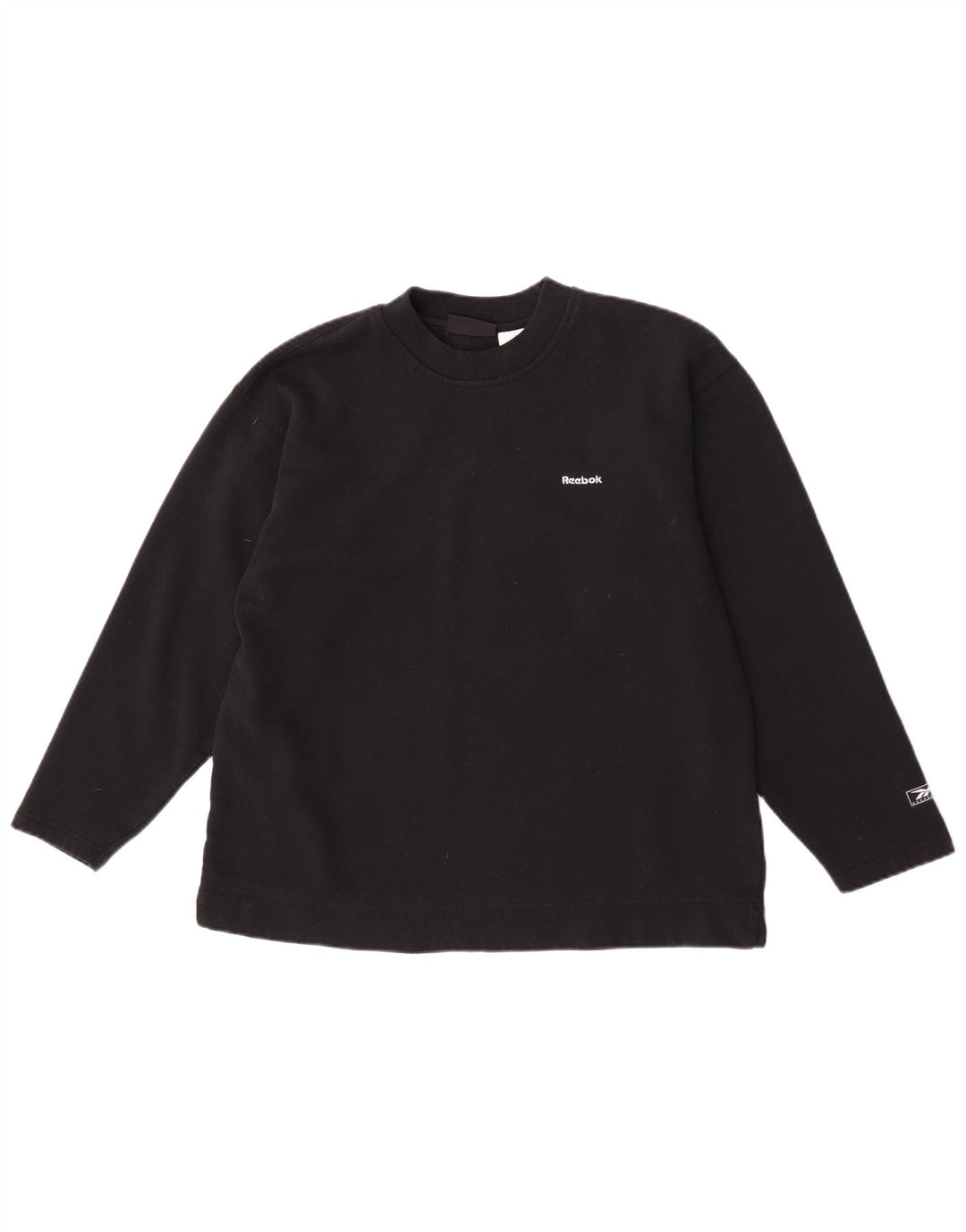Reebok Sudadera para mujer Jumper UK 12 Mediano Negro Poliéster