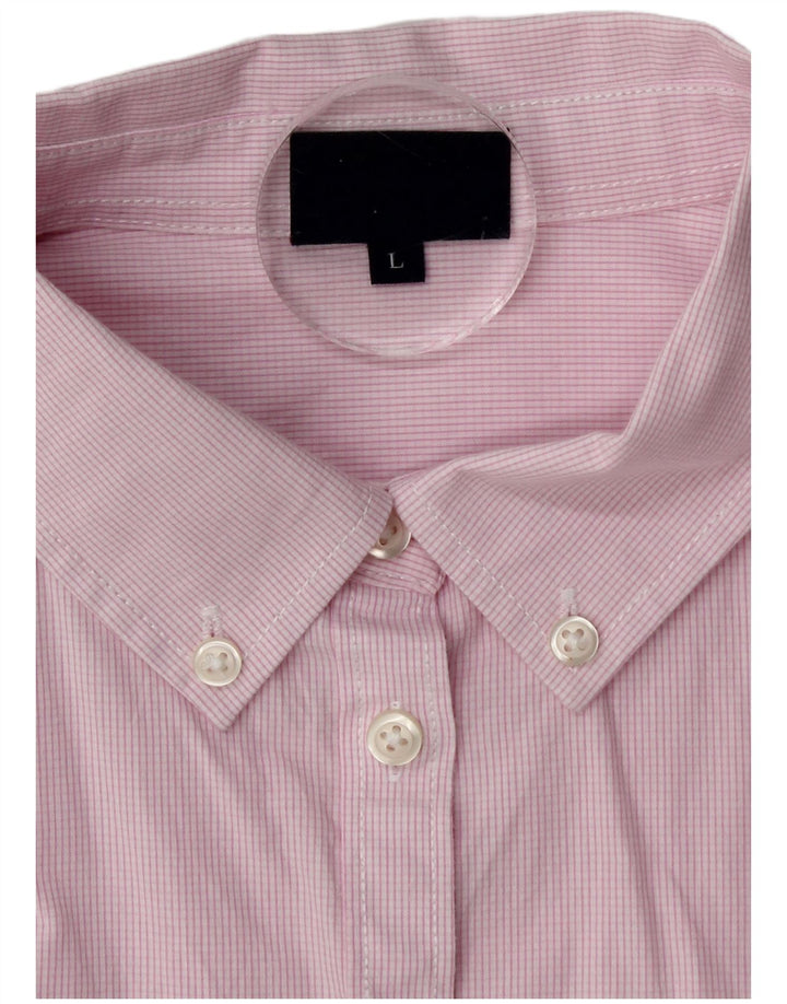 Camisa Kappa para mujer UK 46 Algodón a cuadros rosa grande