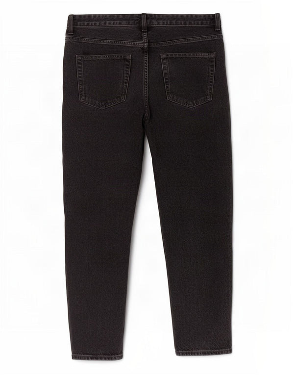 Zara Jeans recortados para hombre EU 42 Large W32 L26 Algodón negro