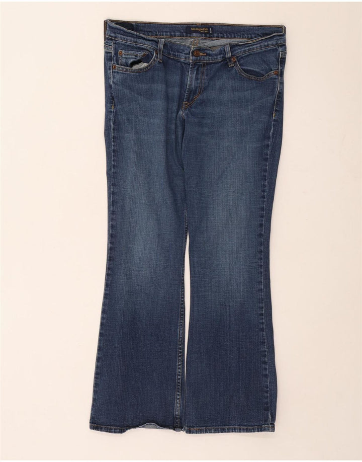 Levi's 524 Too Superlow Bootcut Jeans Talla 13 Grande W34 L28 Azul