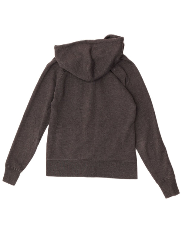 Gap Sudadera con capucha y cremallera gráfica para mujer UK 6 XS Algodón gris