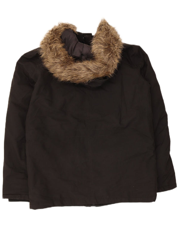 Jack & Jones Chaqueta acolchada con capucha para hombre UK 36 Small Poliéster negro