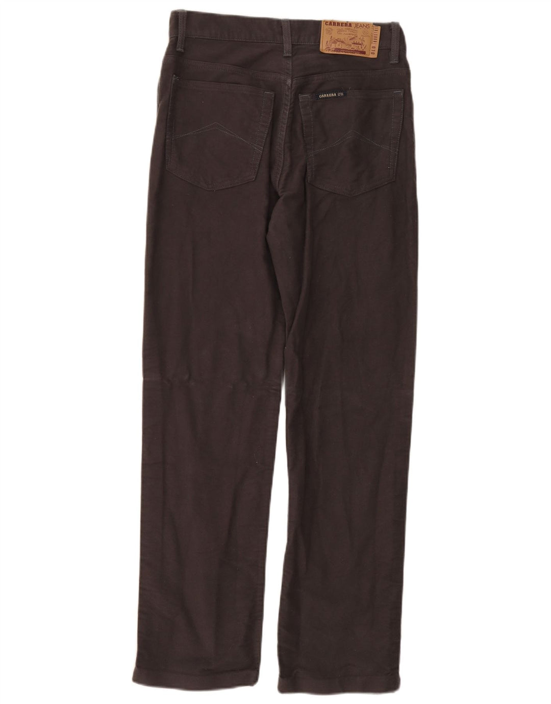 Pantalones Casuales Rectos Mujer Carrera W28 L29 Gris