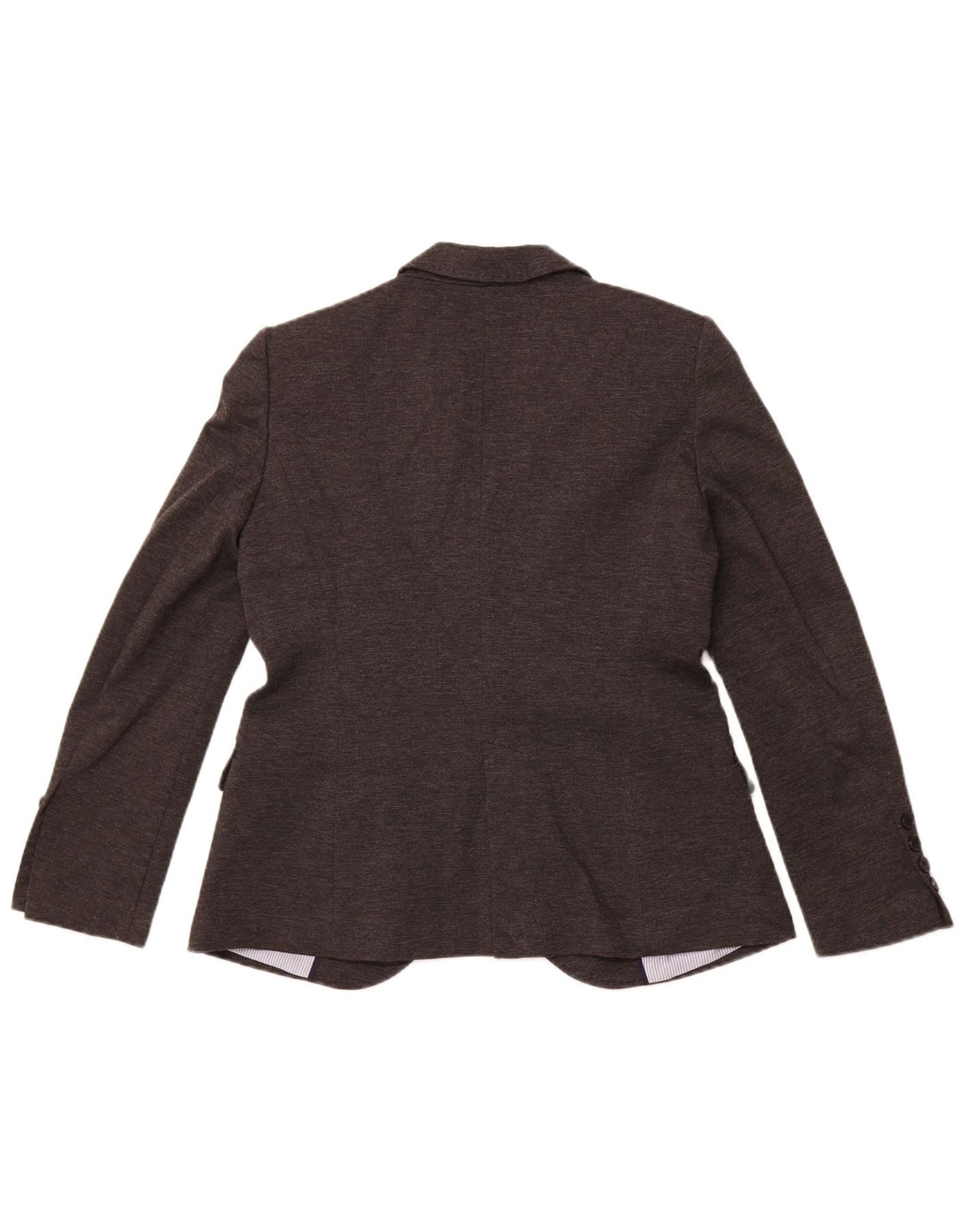 ZARA Chaqueta Blazer De 1 Botón Mujer ES 40 XL Poliéster Gris